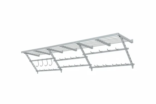 96" Ultimate Storage Shelf with Bike and Utility Hooks