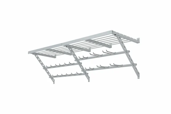 64" Storage Shelf with Utility Hooks