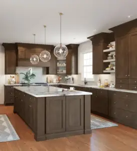 Custom kitchen in Allure Fusion by Fabuwood.