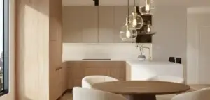 Custom kitchen and pantry by Fabuwood.