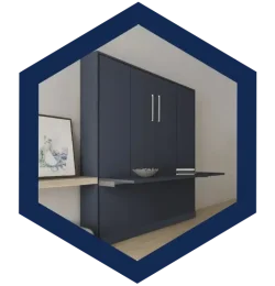 Murphy Bed Hex Icon